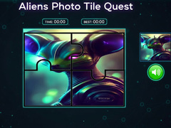Jogo Aliens Photo Tile Quest