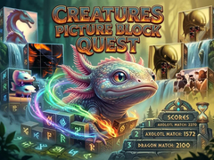 Jogo Creatures Picture Block Quest