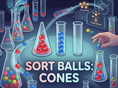 Jogo Sort Balls: Cones