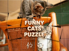 Jogo Funny Cats Puzzle