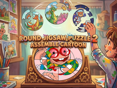 Jogo Round Jigsaw Puzzle 2 Assemble Cartoon