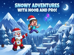 Jogo Snowy Adventures with Noob and Pro!