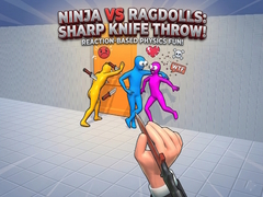 Jogo Ninja vs Ragdolls: Sharp Knife Throw!