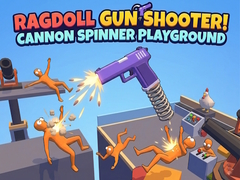 Jogo Ragdoll Gun Shooter! Cannon Spinner Playground
