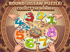 Jogo Round jigsaw Puzzle - Collect the Number