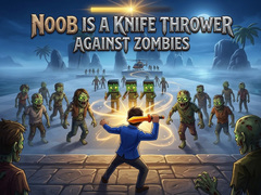 Jogo Noob is a Knife Thrower Against Zombies