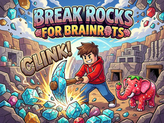 Jogo Break Rocks For Brainrots