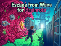 Jogo Escape from Wave for Brainrots