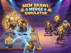 Jogo Mem Brawl: Merge Simulator