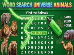 Jogo Word Search Universe Animals