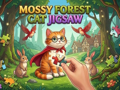 Jogo Mossy Forest Cat Jigsaw