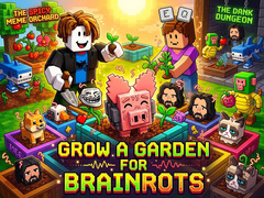 Jogo Grow a garden for Brainrots