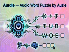 Jogo Aurdle — Audio Word Puzzle by Auzle