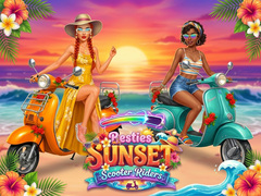Jogo Besties Sunset Scooter Rider