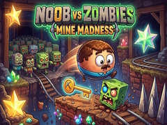 Jogo Noob vs Zombies: Mine Madness