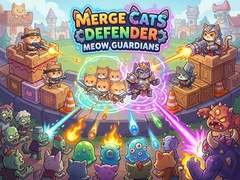 Jogo Merge Cats Defender: Meow Guardians