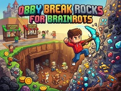 Jogo Obby: Break Rocks For Brainrots