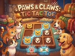 Jogo Paws & Claws Tic Tac Toe
