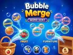 Jogo Bubble Merge: Word Sort