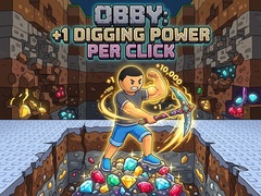 Jogo Obby: +1 Digging Power per Click