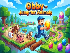 Jogo Obby - Jump for Animals