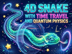 Jogo 4D Snake with Time travel and Quantum Physics