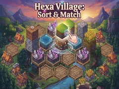 Jogo Hexa Village: Sort & Match