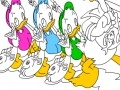 Jogo Donald and Family Online Coloring
