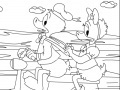 Jogo Donald Duck In Scooter Online Coloring Game