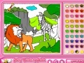 Jogo Rosy Coloring: The Lion and The Zebra