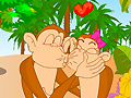 Jogo Cute monkey kissing