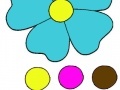 Jogo Coloring five petal flower