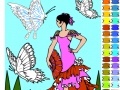 Jogo Dancer With Butterflies Coloring