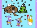 Jogo Snow and Children Coloring