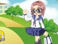 Jogo The schoolgirl in style of an anime