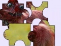 Jogo Little frightened dog puzzle 