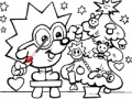 Jogo Coloring: Christmas tree hedgehog