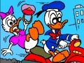 Jogo Donald Duck on a motorcycle