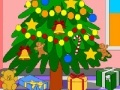 Jogo Cartoon xmas tree coloring page
