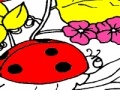 Jogo Strawberrys and ladybug coloring 