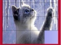 Jogo Cat and icicles slide puzzle