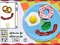 Jogo Funny faces out of food
