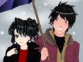 Jogo Anime Winter Couple Ddress Up Game