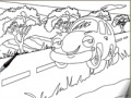 Jogo The car online coloring page