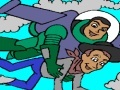 Jogo Coloring: Flying in the clouds