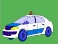 Jogo Old model police car coloring