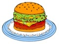 Jogo Online coloring Hamburger