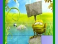 Jogo Frog on the Stone Slide Puzzle